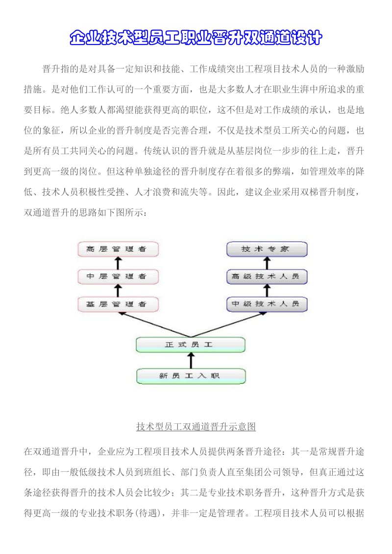 企业技术型员工职业晋升双通道设计.doc_第1页