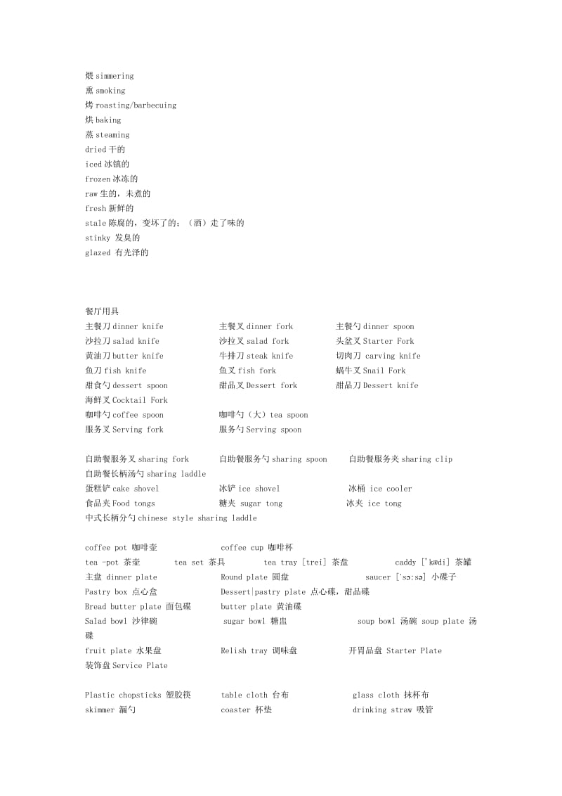 烹饪中常用的英语单词.doc_第2页