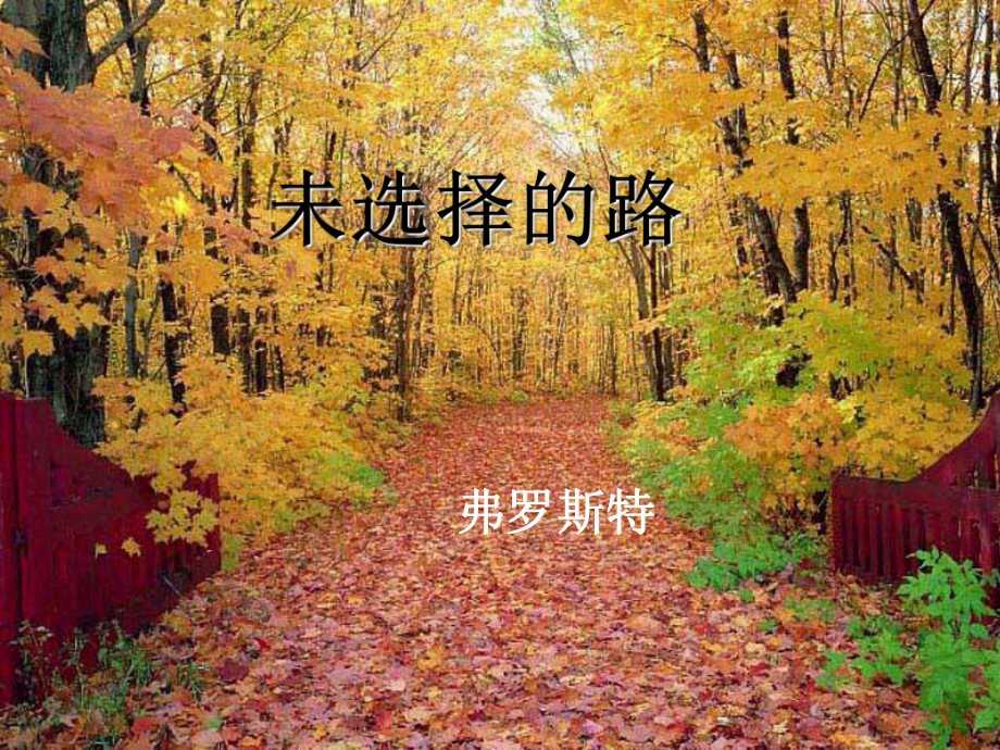 《未選擇的路》版課件.ppt_第1頁