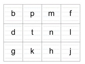 四线格拼音字母表带声调完整版完美打印课件.ppt