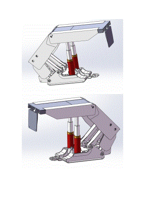 掩護(hù)式液壓支架三維SolidWorks圖紙模型