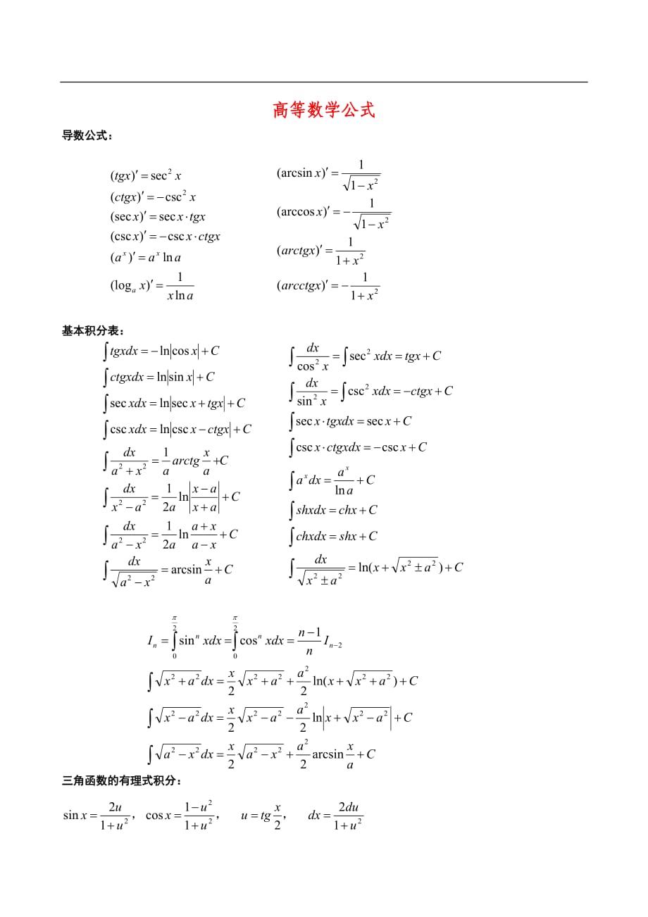 高等数学公式、定理版.doc_第1页