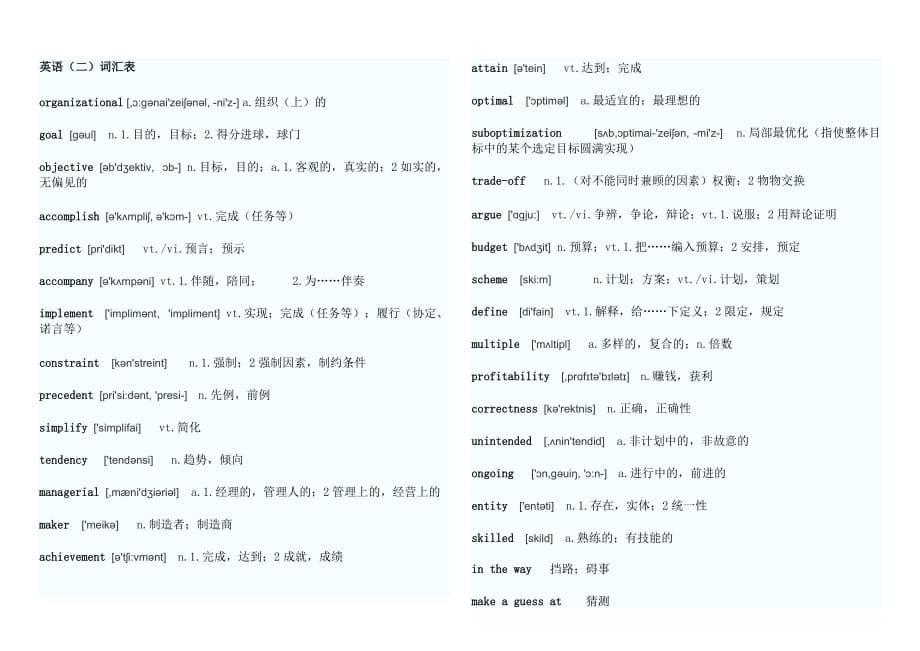 英语二词汇表带音标.doc_第1页