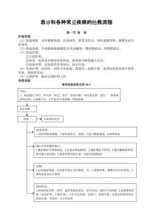 急診科各種常見疾病的搶救流程.doc