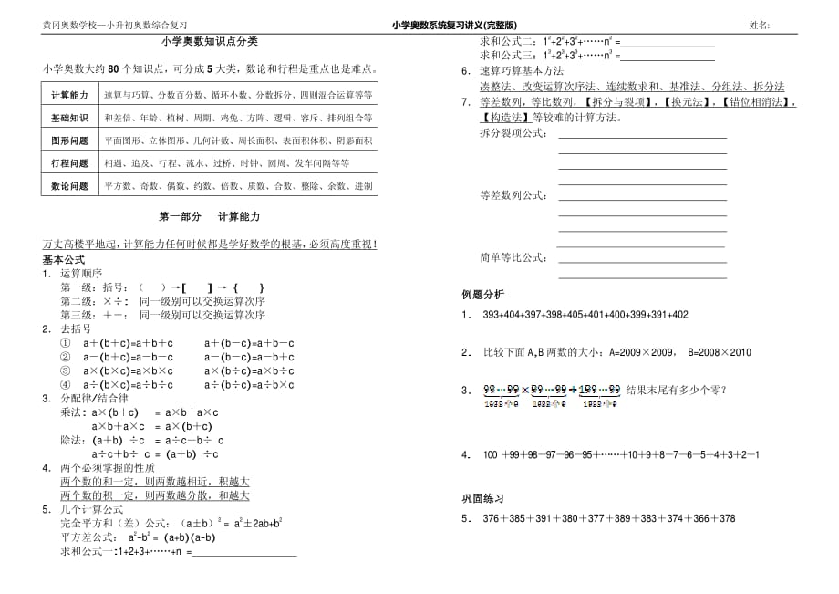 小升初奧數(shù)綜合復(fù)習(xí).pdf_第1頁