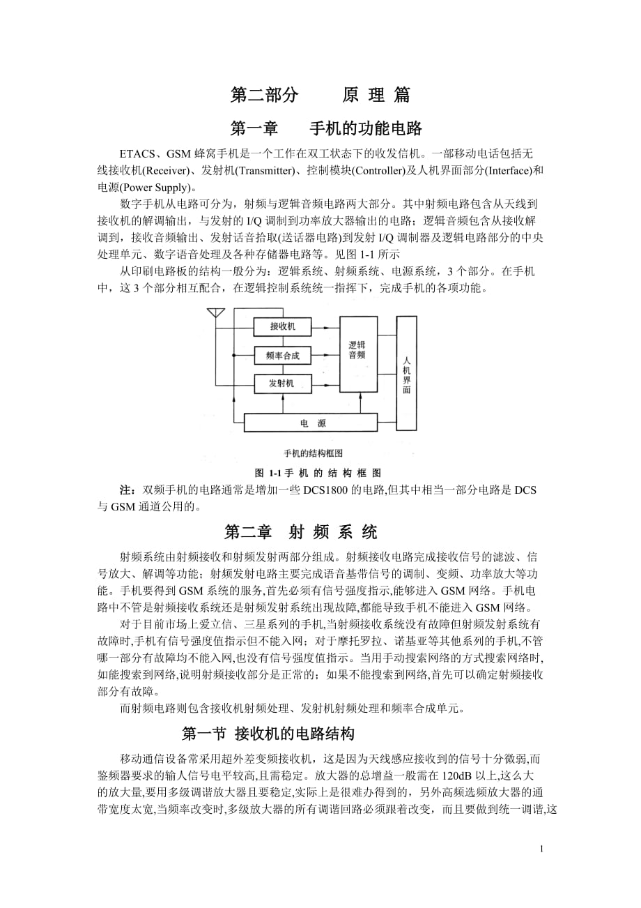 手機(jī)電路原理,通俗易懂.doc_第1頁