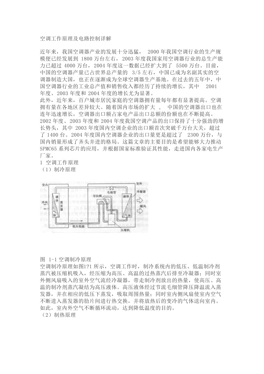 空调工作原理及电路控制详解.docx_第1页