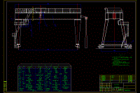 80T 22M雙主梁門(mén)式起重機(jī)總圖CAD圖紙