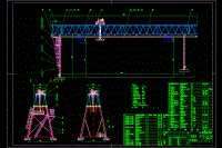 80噸三角桁架龍門起重機(jī)CAD圖紙