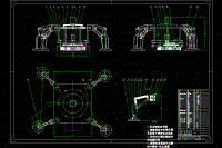 吸盤爬壁機(jī)器人裝配圖CAD圖紙