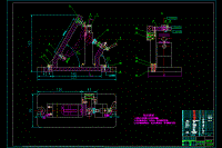 機油泵傳動軸支架鉆11斜孔夾具設(shè)計CAD圖紙