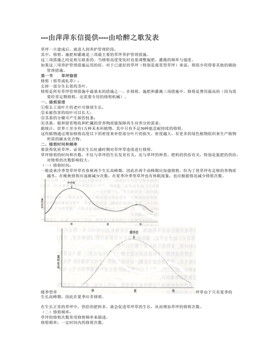 草坪建植与养护第三篇由萍萍东信提供由哈醉之歌发表.doc_第1页