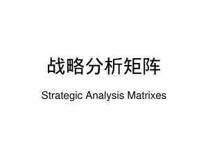 战略分析矩阵.pdf