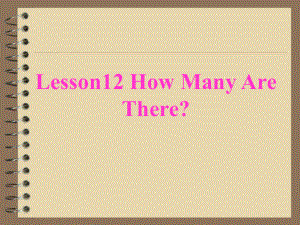 冀教版小學(xué)六年級(jí)Lesson10How Many Are There課件.ppt