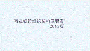 商業(yè)銀行組織架構(gòu)及分行支行組織架構(gòu)課件.pptx