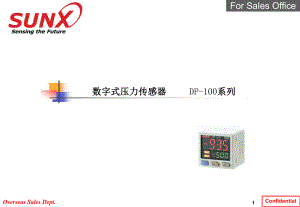 神視壓力傳感器DP-100 培訓課件.ppt