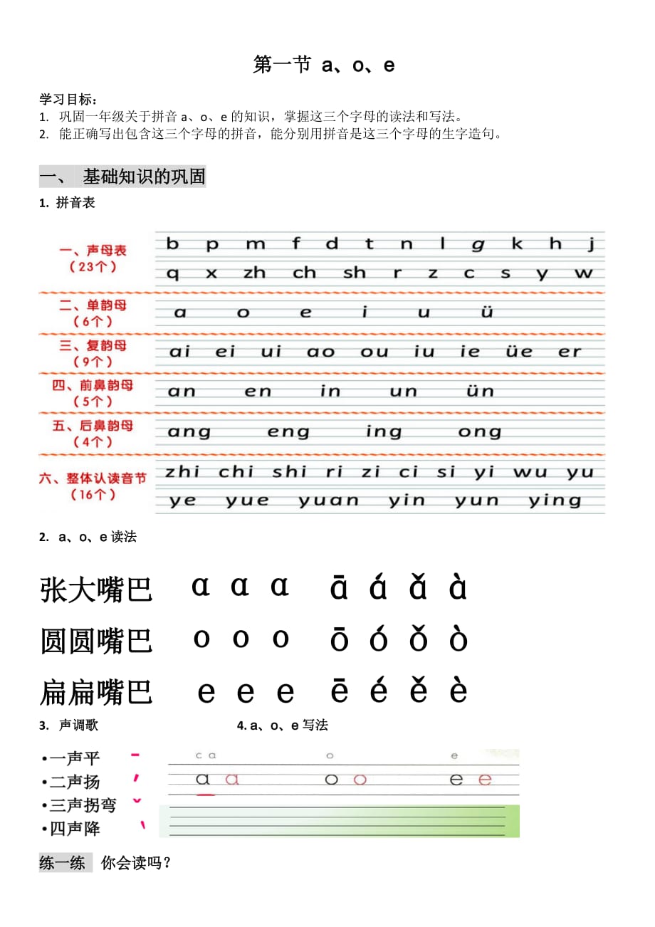 一年級(jí)語(yǔ)文拼音補(bǔ)習(xí)資料_第1頁(yè)