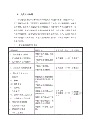 污水處理廠培訓(xùn)方案