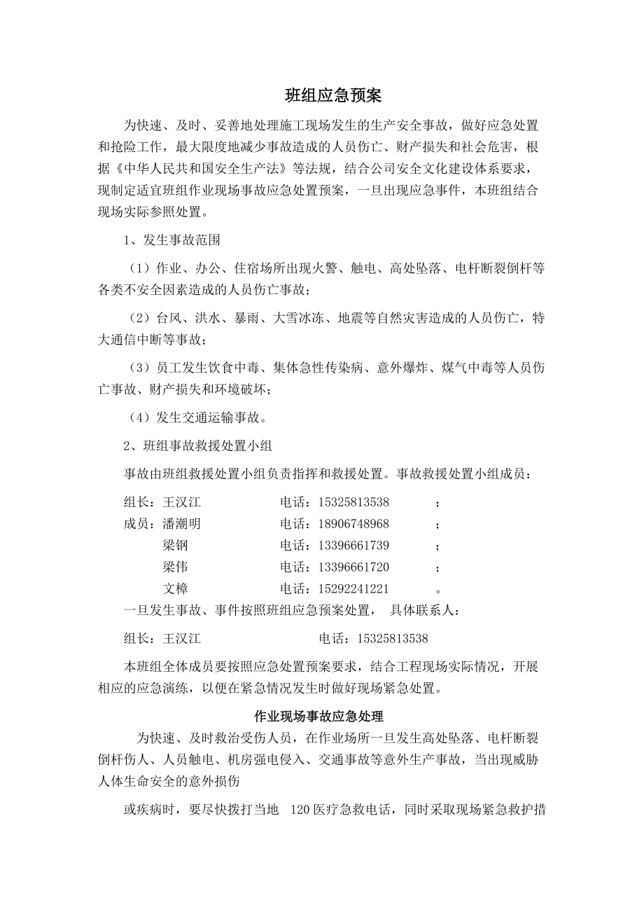 各類應急預案-應急預案各種應急預案_第1頁