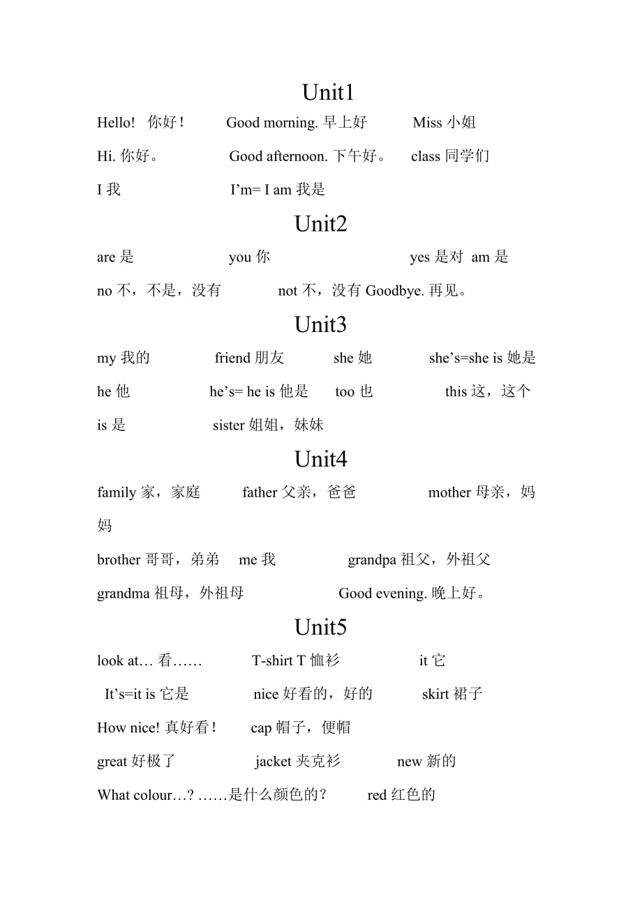 譯林版三年級英語全冊單詞表_第1頁