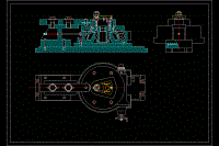 開合螺母操縱盤靠模銑床夾具初稿CAD圖紙