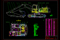 PC310挖掘機CAD圖紙