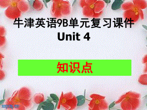 牛津英語9B Unit4重點短語課件.ppt