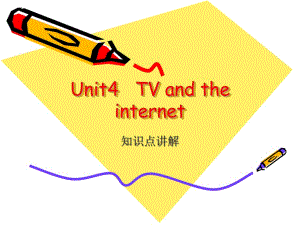 Unit4 TV and the internet课件.ppt