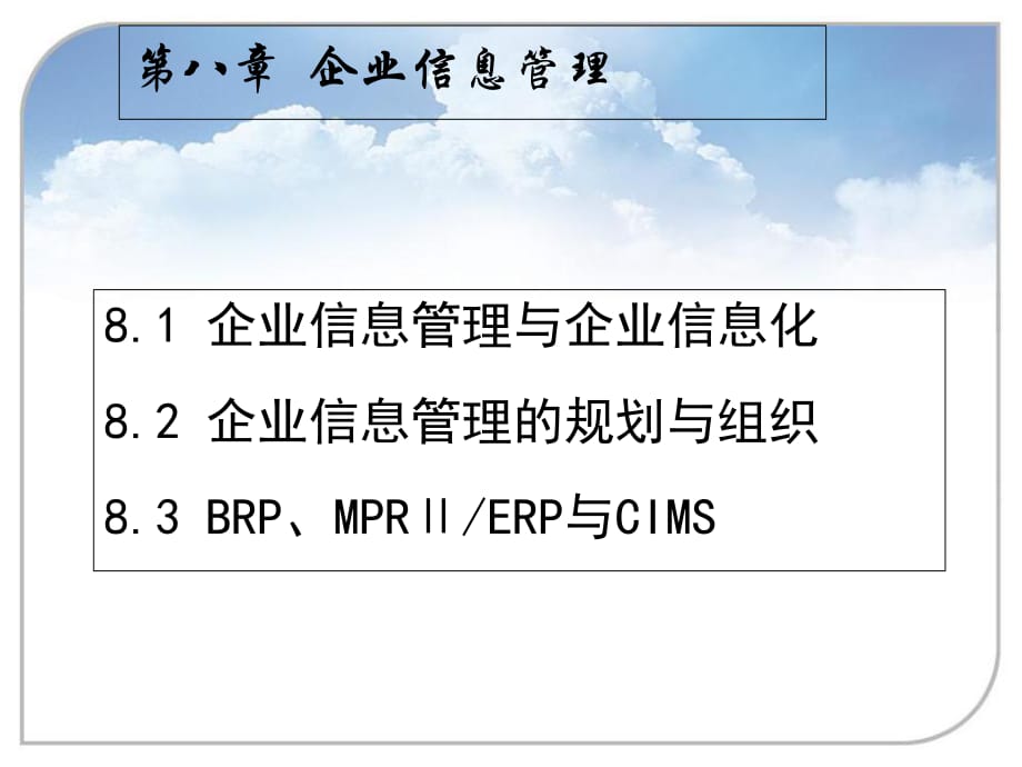 企業(yè)信息管理與企業(yè)信息化_第1頁(yè)