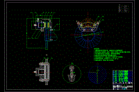 轎車浮動(dòng)鉗盤式盤式制動(dòng)器CAD二維圖紙