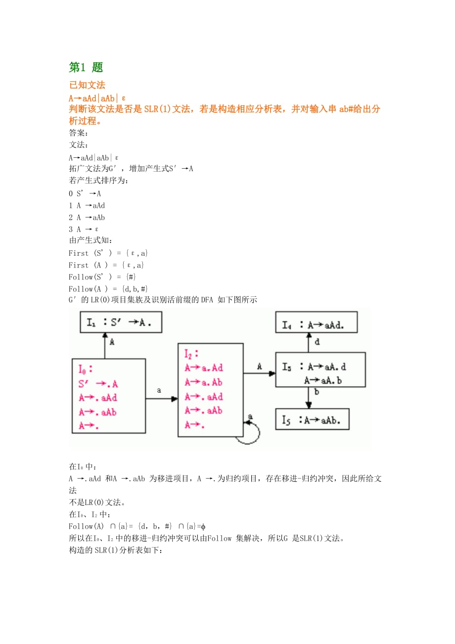 編譯原理第七章習(xí)題參考答案_第1頁