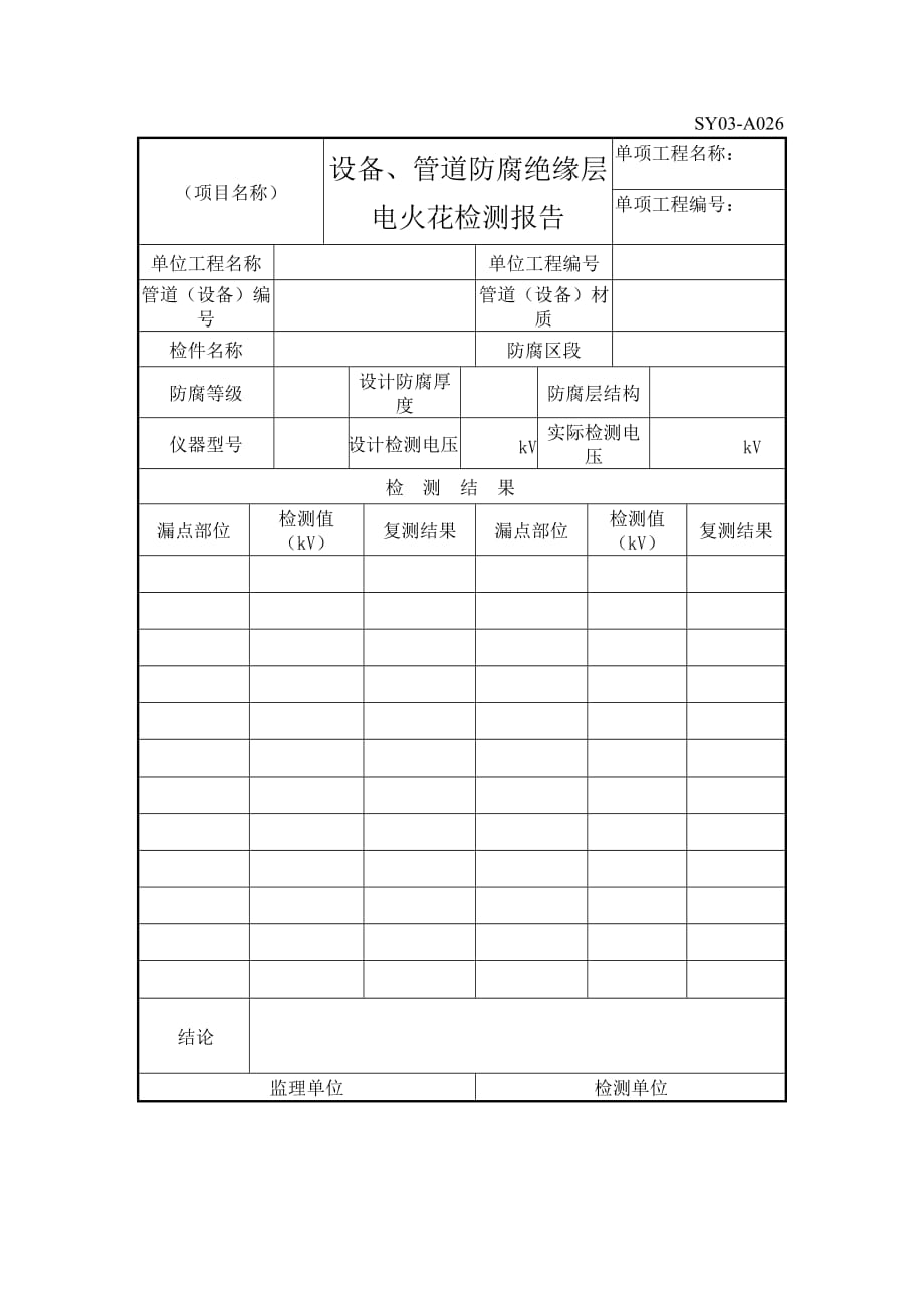 電火花檢測報告_第1頁