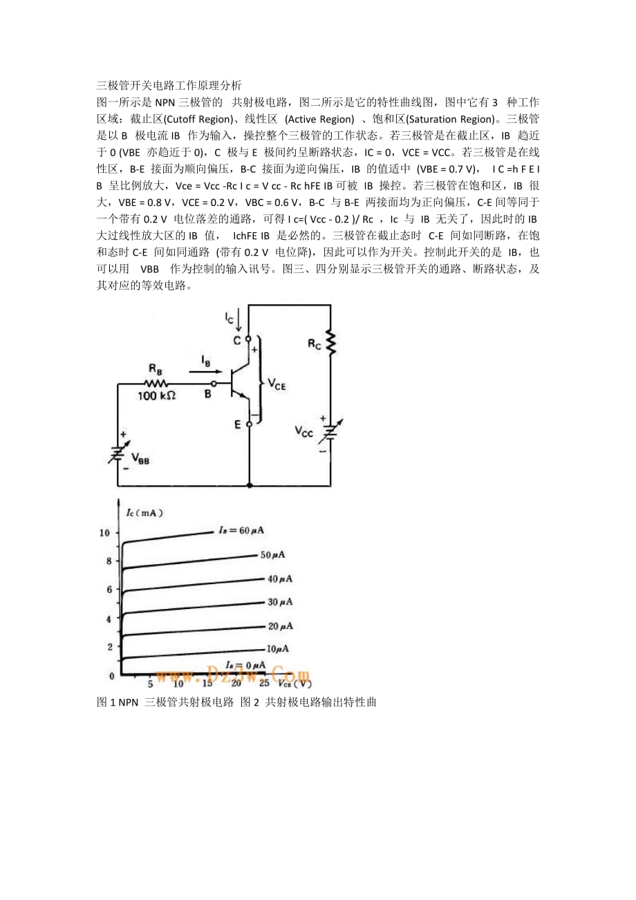 三極管開關(guān)電路工作原理分析_第1頁