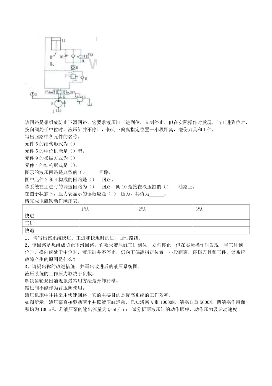 液压传动试题_第1页