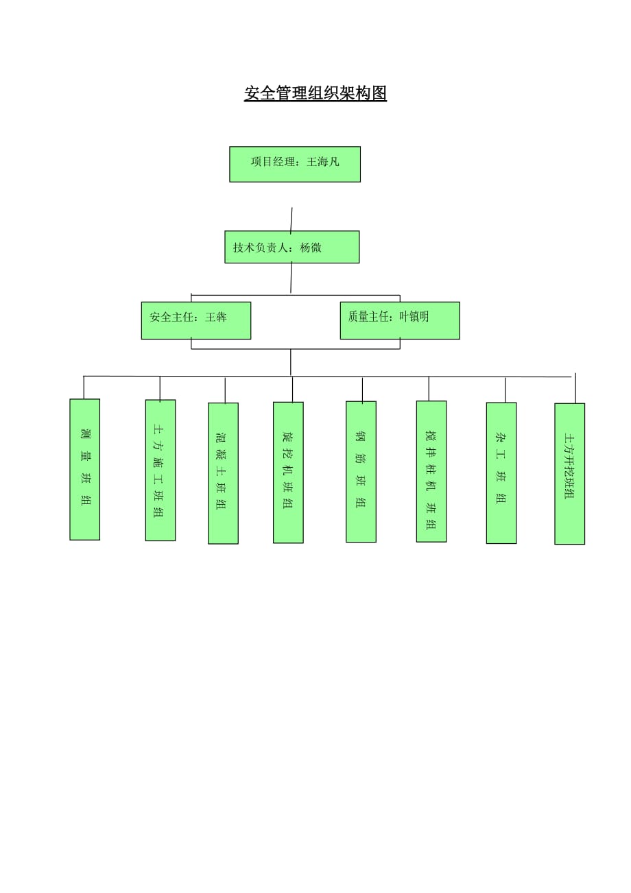 安全管理組織架構(gòu)圖_第1頁