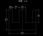 硅鋼片鐵芯正裝模具設(shè)計(jì)【E型墊片】【單工序落料模具】【含11張圖紙】