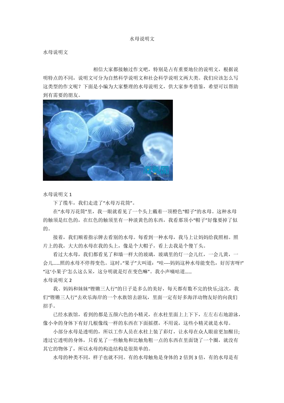 水母說明文_第1頁