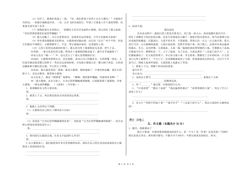 徐州市重点小学小升初语文能力提升试题 附答案.doc_第3页