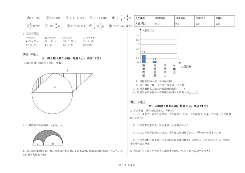 实验小学小升初数学过关检测试卷C卷 江苏版（含答案）.doc_第2页