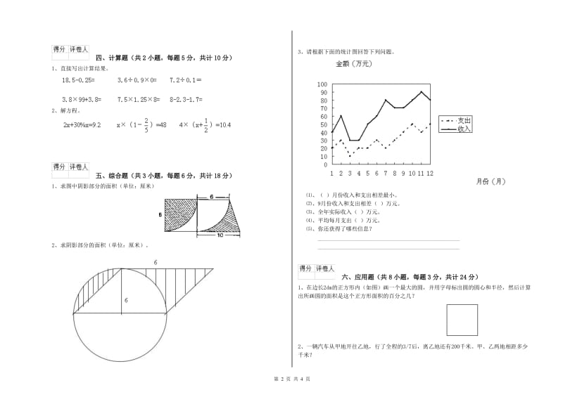 实验小学小升初数学能力测试试卷C卷 沪教版（附解析）.doc_第2页