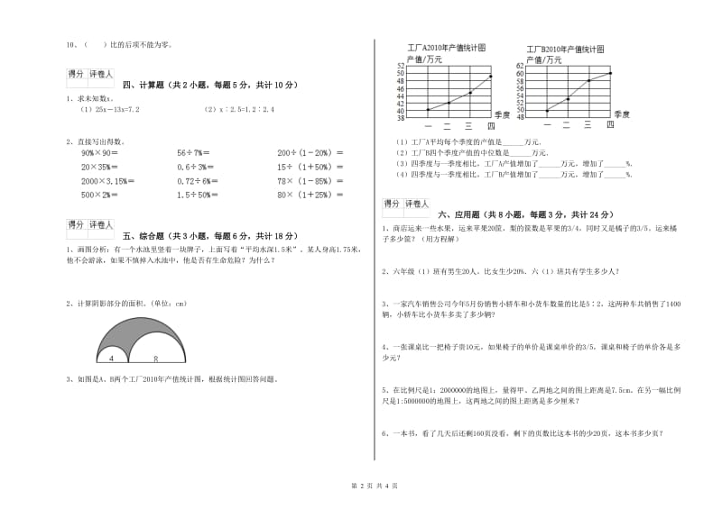 实验小学小升初数学能力提升试卷A卷 外研版（含答案）.doc_第2页