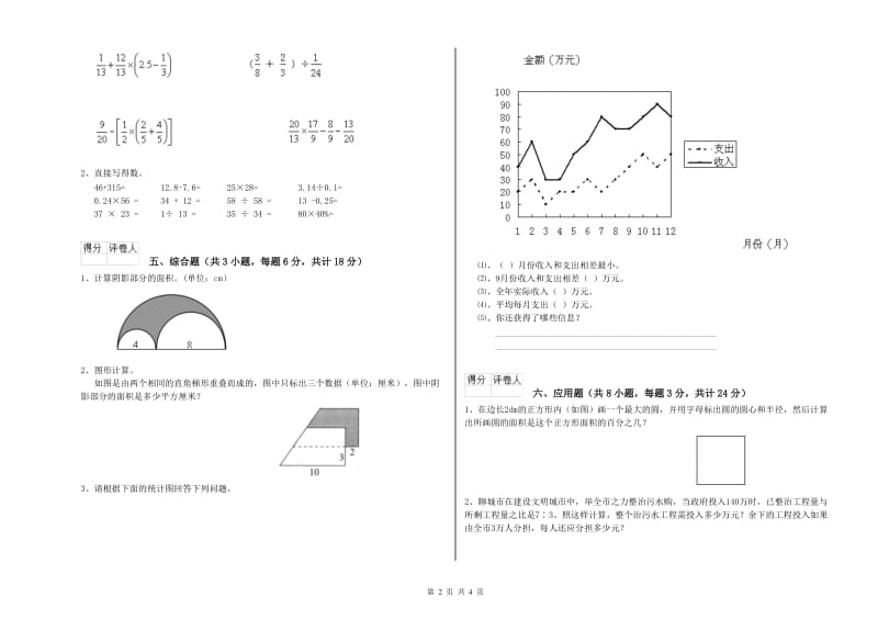 实验小学小升初数学能力测试试题D卷 长春版（附答案）.doc_第2页