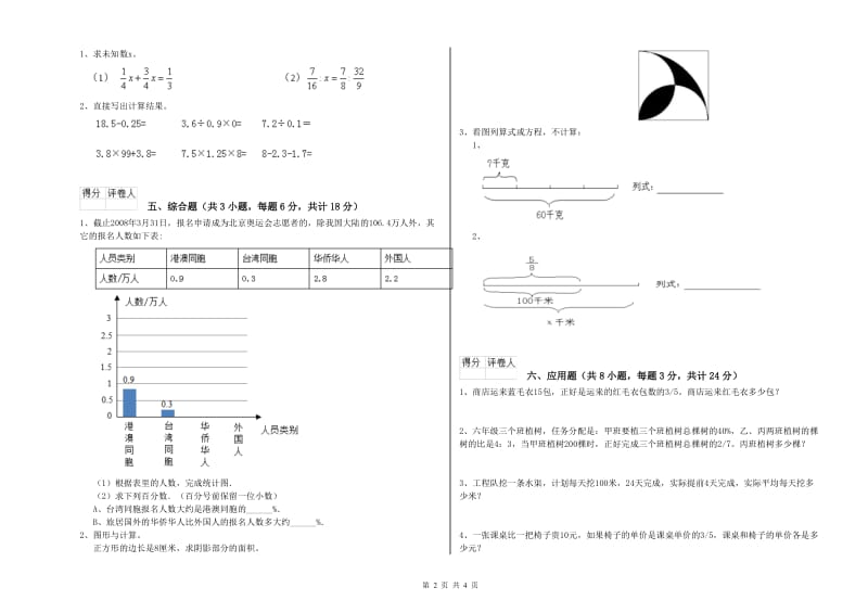 山东省2020年小升初数学强化训练试题D卷 附答案.doc_第2页