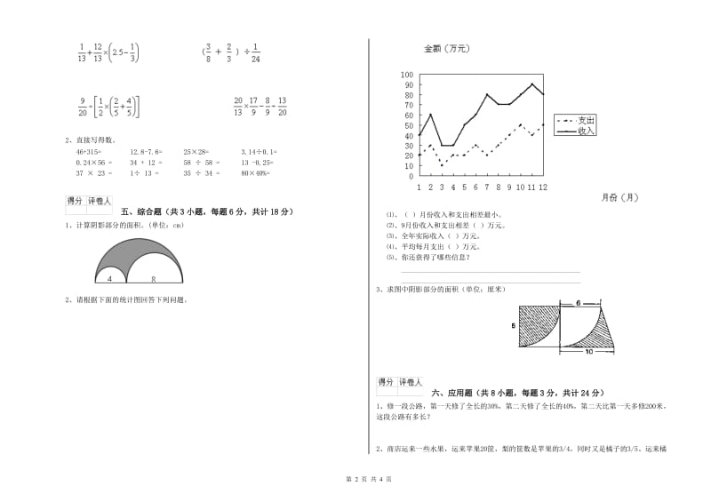 实验小学小升初数学每周一练试题D卷 上海教育版（附答案）.doc_第2页