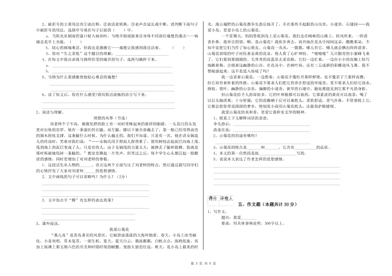 抚州市重点小学小升初语文全真模拟考试试卷 附答案.doc_第3页