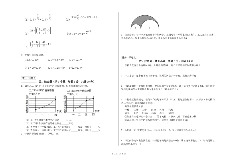 实验小学小升初数学能力提升试题D卷 苏教版（附答案）.doc_第2页