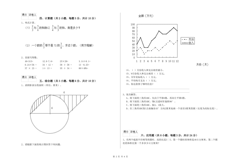 实验小学小升初数学综合练习试题B卷 苏教版（附解析）.doc_第2页