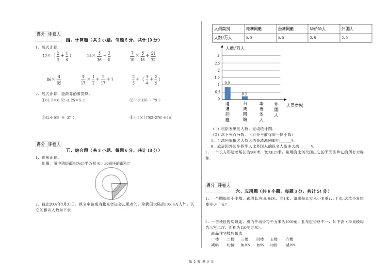 广东省2020年小升初数学综合练习试题D卷 含答案.doc_第2页