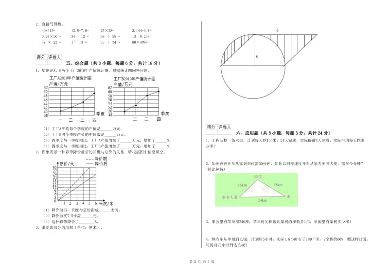 实验小学小升初数学强化训练试题B卷 长春版（含答案）.doc_第2页