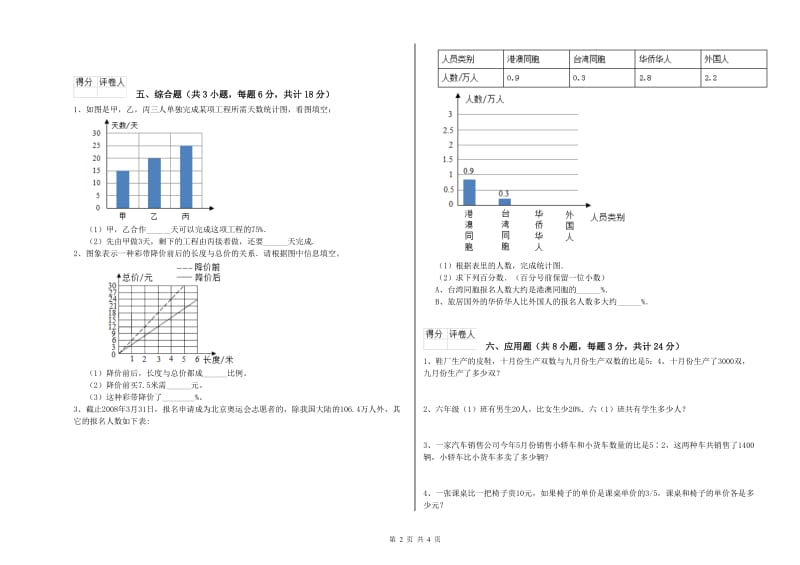 广东省2019年小升初数学提升训练试题D卷 含答案.doc_第2页